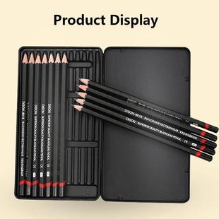12 PCS/LOT graphite pencil set 6H-14B Professional sketch笔