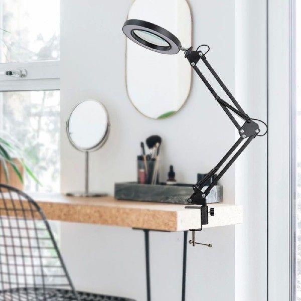 10X Magnifier Table Light LED Illuminated Magnifier Light