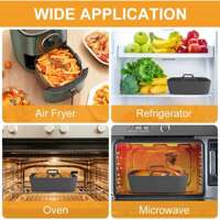 Air Fryer Silicone Pot Thick Reusable Silicone Square Air Fr thumbnail 6