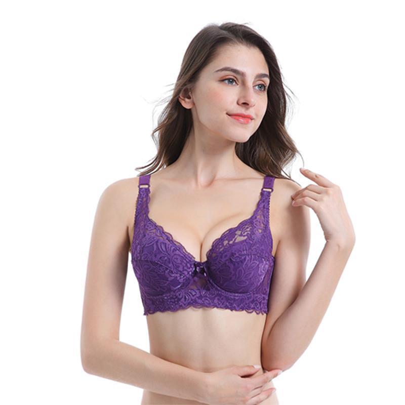thin cotton plus size adjustable bra lace 薄棉大码调整型文胸