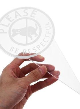 No Defecation Sign Lawn Stake for Dogs Insert Card The