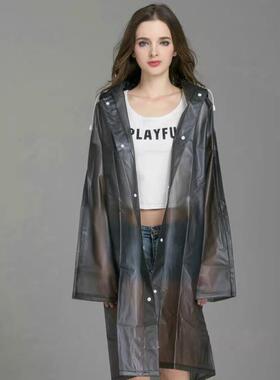 durable thick EVA women men raincoat waterproof cap poncho