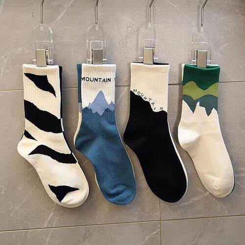 Deodorization Fashion Socks Hip Hop Skateboard Striped Mid T
