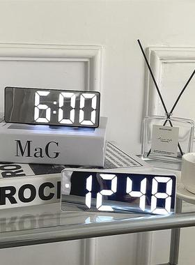 Smart LED Clock Bedside Digital Alarm Clocks Desktop Table E
