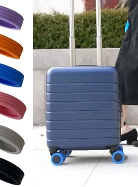 8pcs Silicone Luggage Wheels vers Silent Luggage Wheel Prote