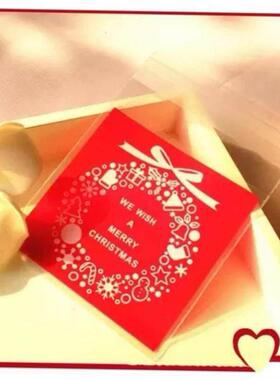 100PCS/Pack Christmas Santa Plastic Gift Bags Christmas Cook