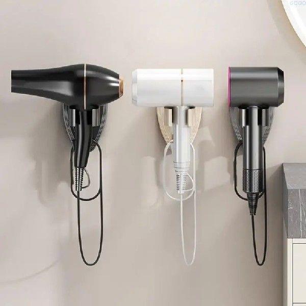 23GA Wall Mounted Hair Dryer Organizers With 360 Rotation