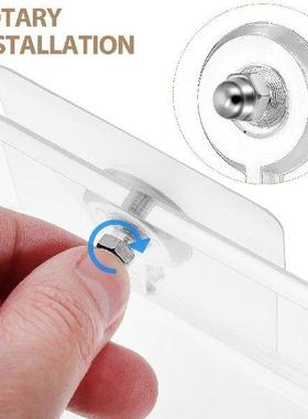 4 Pcs Acrylic Storage Rack Floating Shelves for Wall