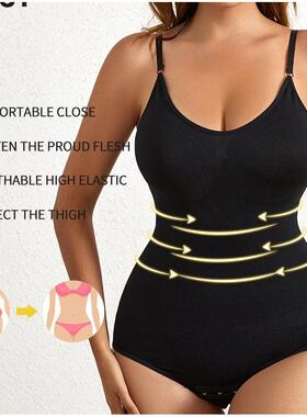 Seamless Shapewear Bodysuit连体塑身内衣大码产后收腰束腹