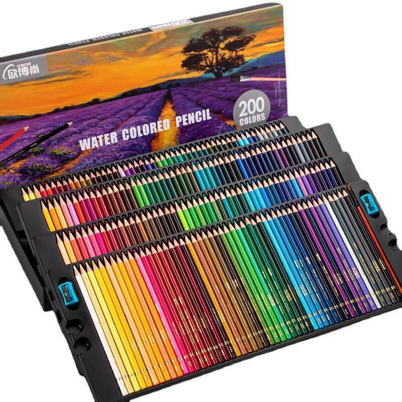 144PCS彩色铅笔和素描铅笔套装绘画艺术T