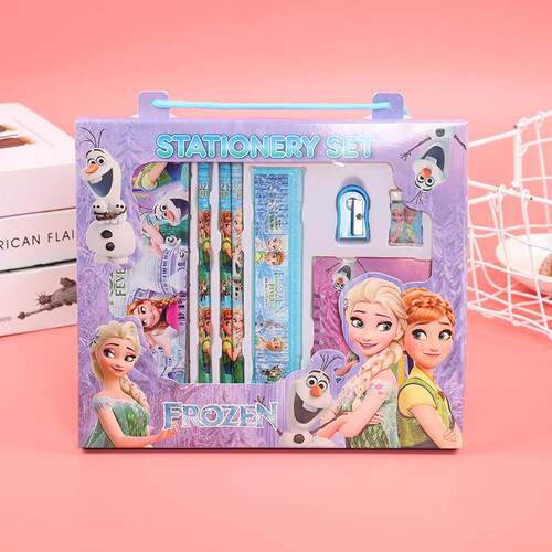 kids stationery set box set pencil ruler rubber children