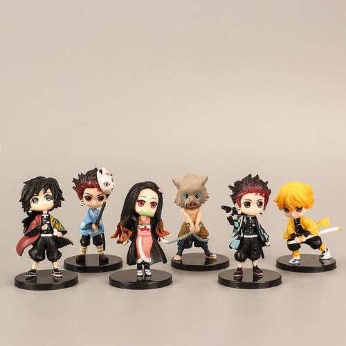 Demon Slayer PVC Action Figures Tanjirou Nezuko Anime Kimets