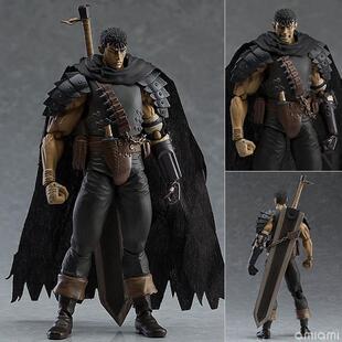Berserk Guts Assembly PVC Action Figure Anime Black Swordsma