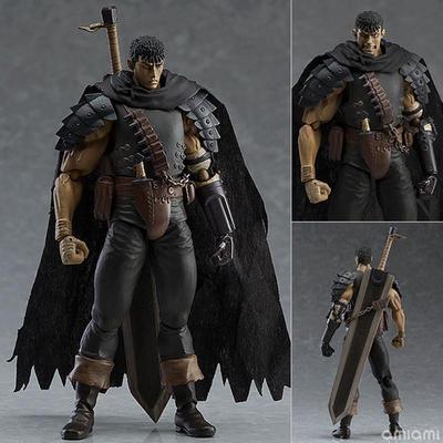 Berserk Guts Assembly PVC Action Figure Anime Black Swordsma