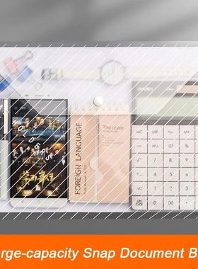 25pcs File Bag Transparent Plastic A4 16c Documents Filing S