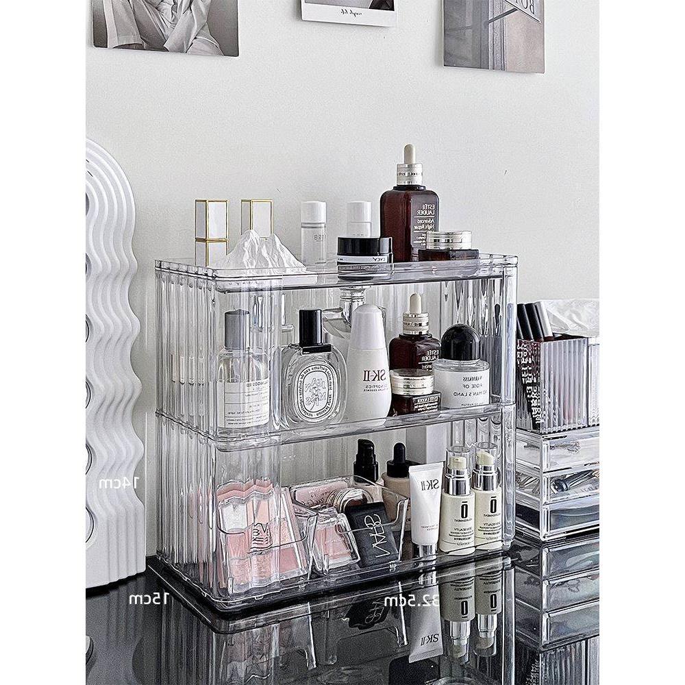 Makeup Organizer Cosmetic Storage Box Drawer Type Desktop Fi