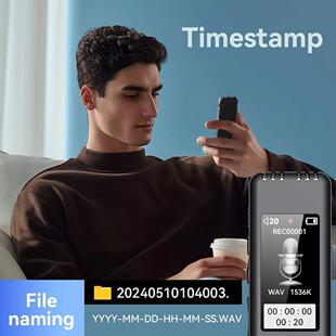 Digital Voice Recorder Pen Max Support 128G TF Card Portable