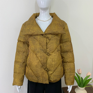 小个子妈妈冬装羽绒服2025新款中老年女装加厚保暖白鸭绒棉袄外套