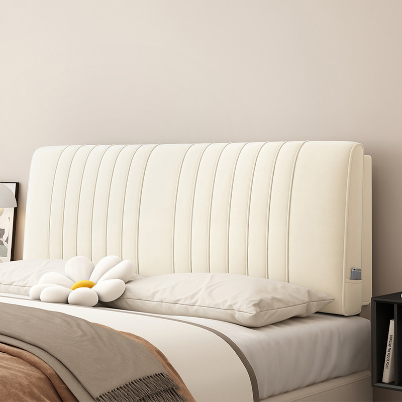 姵姿奶油风床头靠垫榻榻米床头软包靠背卧室床头软包定制床头靠背