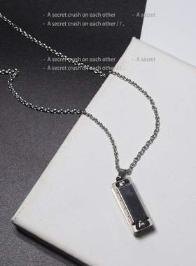 口琴项链女小众设计感可