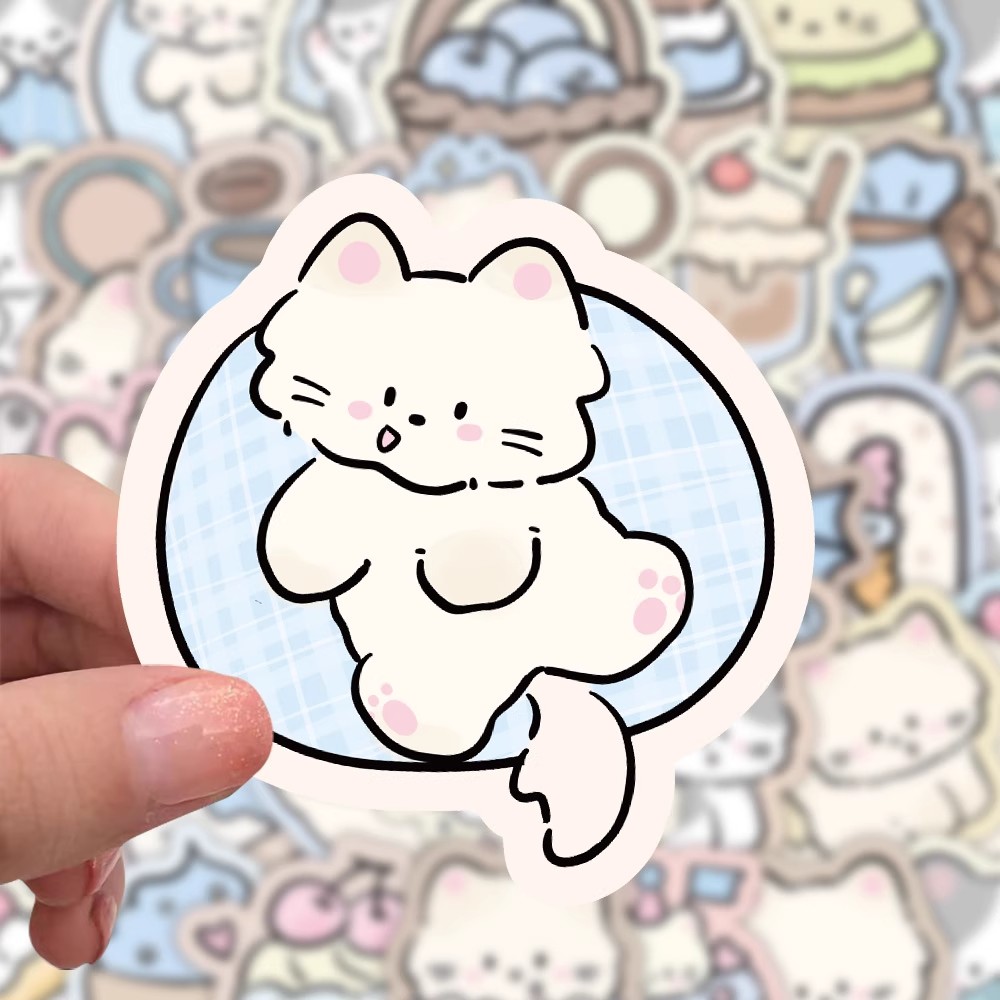 小猫小狗贴纸可爱卡通小动物