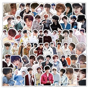 103张丁程鑫时代少年团贴纸合集男明星ins风高颜值装饰手账防水贴