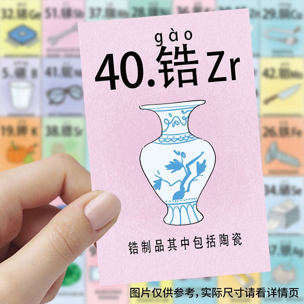 110张化学元素周期表贴纸