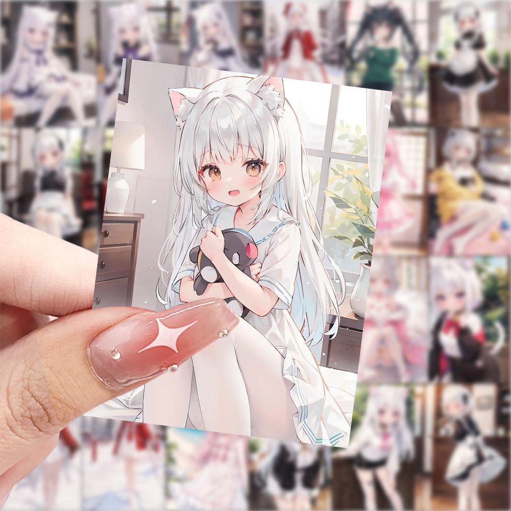 少女萝莉性感贴纸不留胶贴画