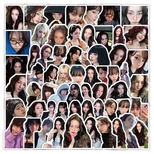 aespa贴纸韩国女团吒柳智敏吉赛尔宁艺卓成员高颜值i风行李箱防水