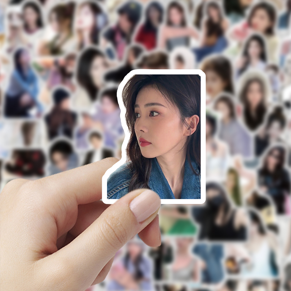 200张白鹿贴纸明星周边防水标签