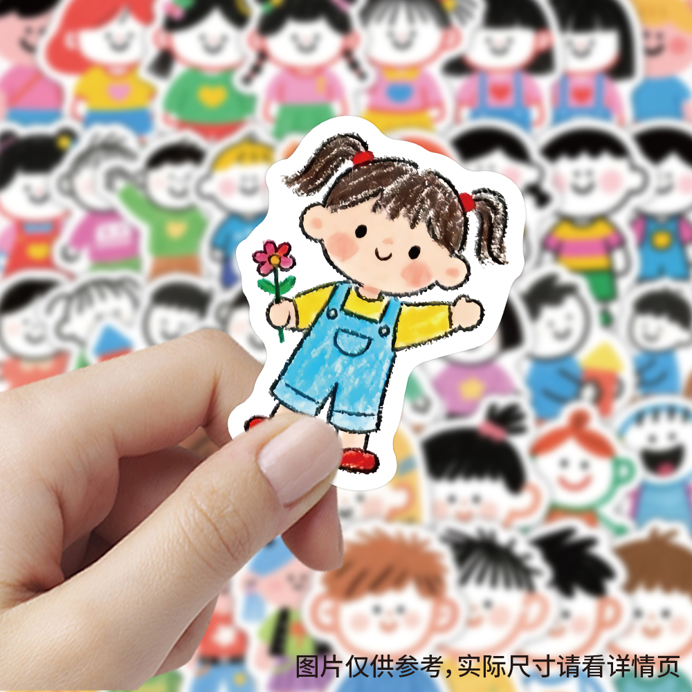 103张简笔画小人贴纸卡通趣味