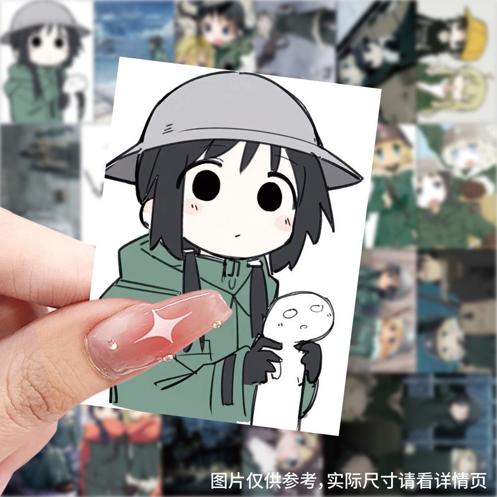 少女终末旅行贴纸动漫二次元小千尤莉周边贴画diy手账笔记本装饰