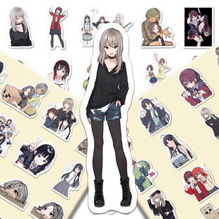哭泣少女乐队贴纸gbc闺泣动漫周边手账素材diy装饰平板手机壳贴画