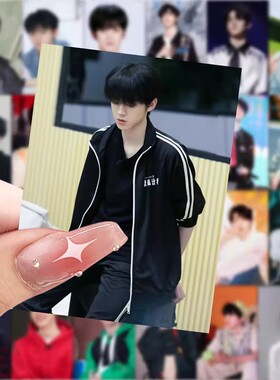 60张TF家族三代左航贴纸创意装饰手账行李箱素材标签防水自粘贴画