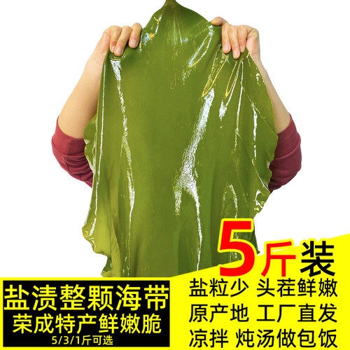山东威海现捞整条海带制作发出