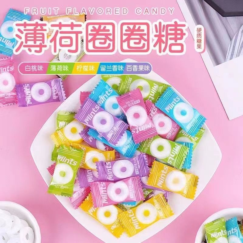 无糖薄荷糖圈糖酒店火锅店专用