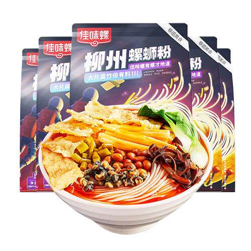 佳味螺 方便速食螺蛳粉足料款335g*5袋大片腐竹大颗螺肉加臭加辣怎么看?