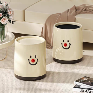 垃圾桶家用2024新款ins风创意客厅卧室办公室卫生间大容量高颜值