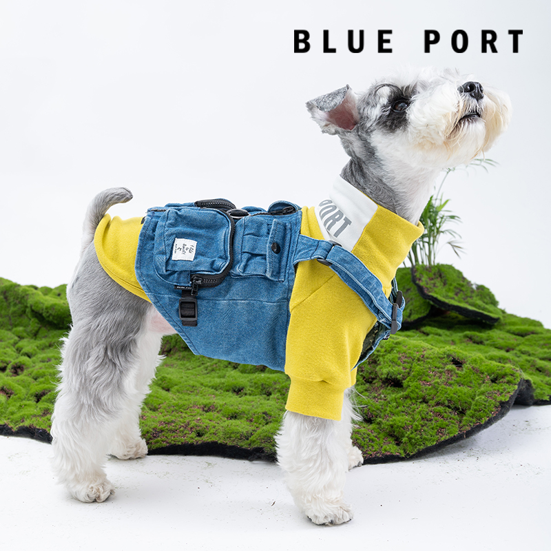 blueport狗猫通用纯棉工装背心