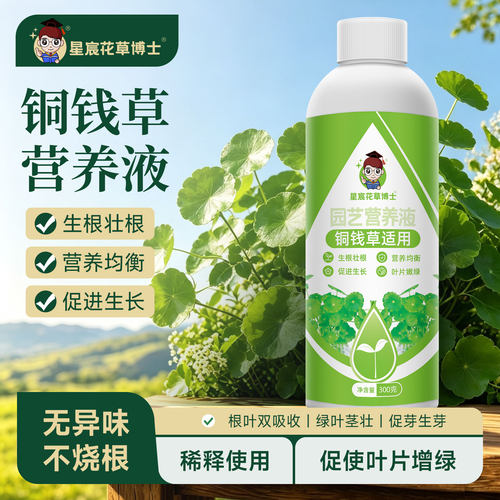 星宸花草博士铜钱草专用营养液