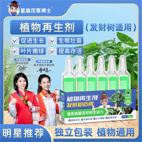 星宸花草博士发财树专用营养液水培肥防黄叶盆栽花肥再生剂促生根
