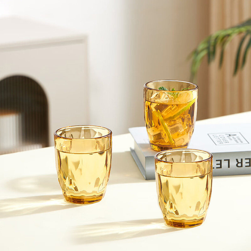 康宁餐具家用水杯4件套耐高温玻璃杯高硼硅钻石杯250ml透明啤酒杯,餐饮具,啤酒杯,淘宝优惠券,粉丝福利购,淘宝优惠卷