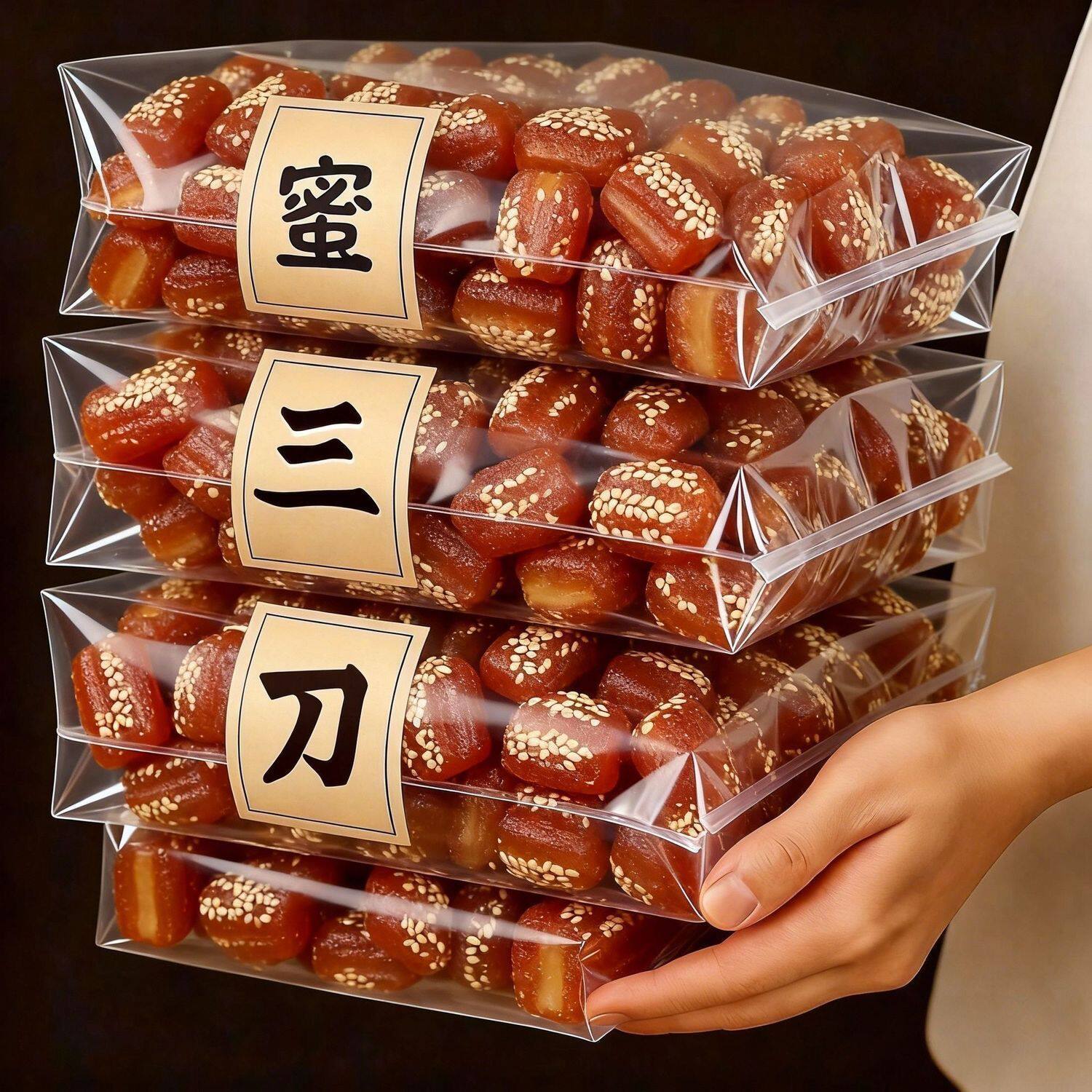 正宗蜜三刀老式糕点甜点果子河南特产怀旧休闲零食小吃羊角蜜点心