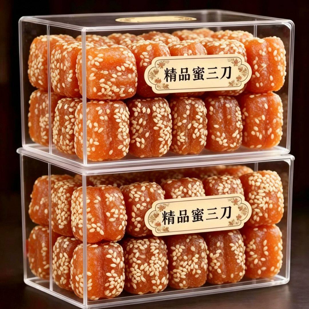 山东特产蜜三刀子蜜麻条油零食小吃老式糕点心传统果子油炸手工