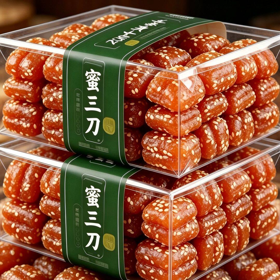 山东特产蜜三刀翻花麻枣羊角蜜正宗临沂老式糕点心过年果子青