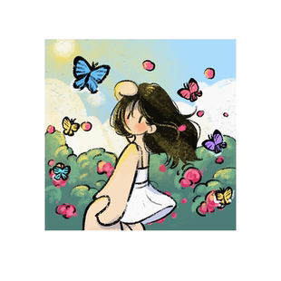 newmasus卡通情侣女生生日礼物diy数字油画手绘丙烯填色手工定制