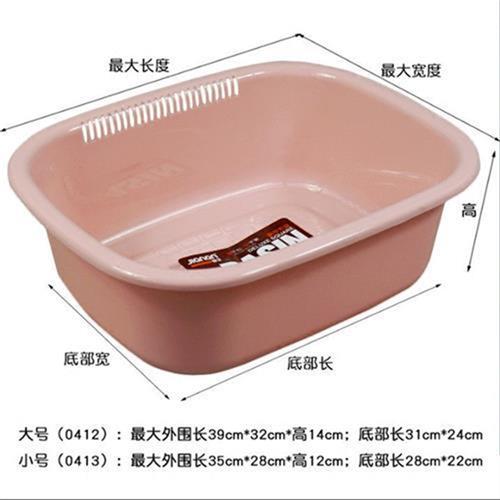 茶花方盆加厚塑料洗菜盆子沥水方盆加厚长方形洗漱洗脸盆价洗手盆图片