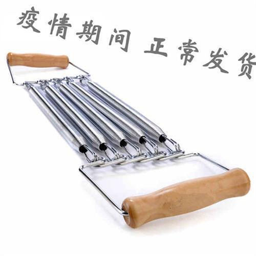 成人木柄拉力器扩胸器钢丝弹簧男士健身器材家用多功能臂力器运动