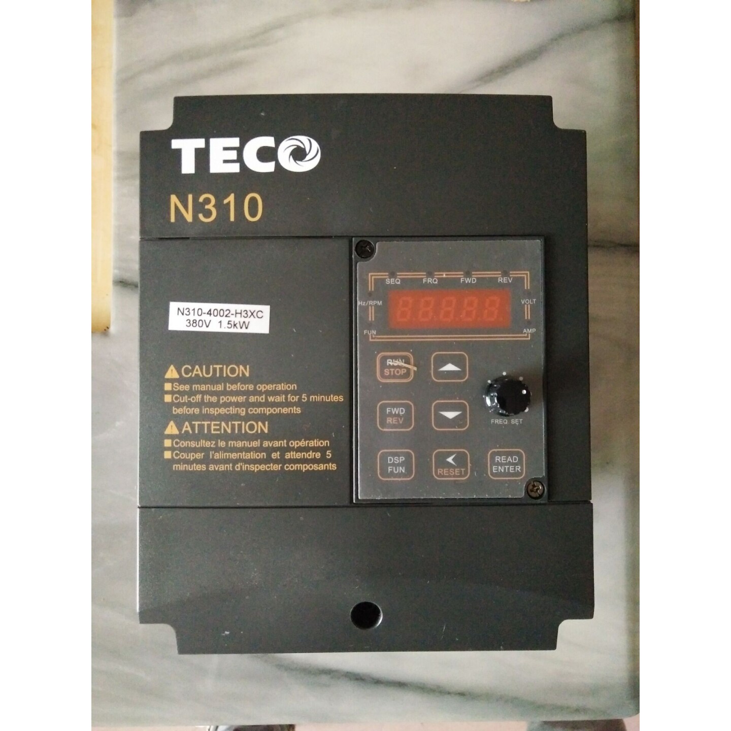 厂家直销全新teco台安东元变频器n310-4002-h3xc 380v 1.5kw