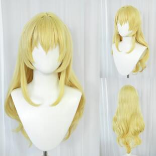 新款 偶像活动 星宫莓金色长卷发 cos假发